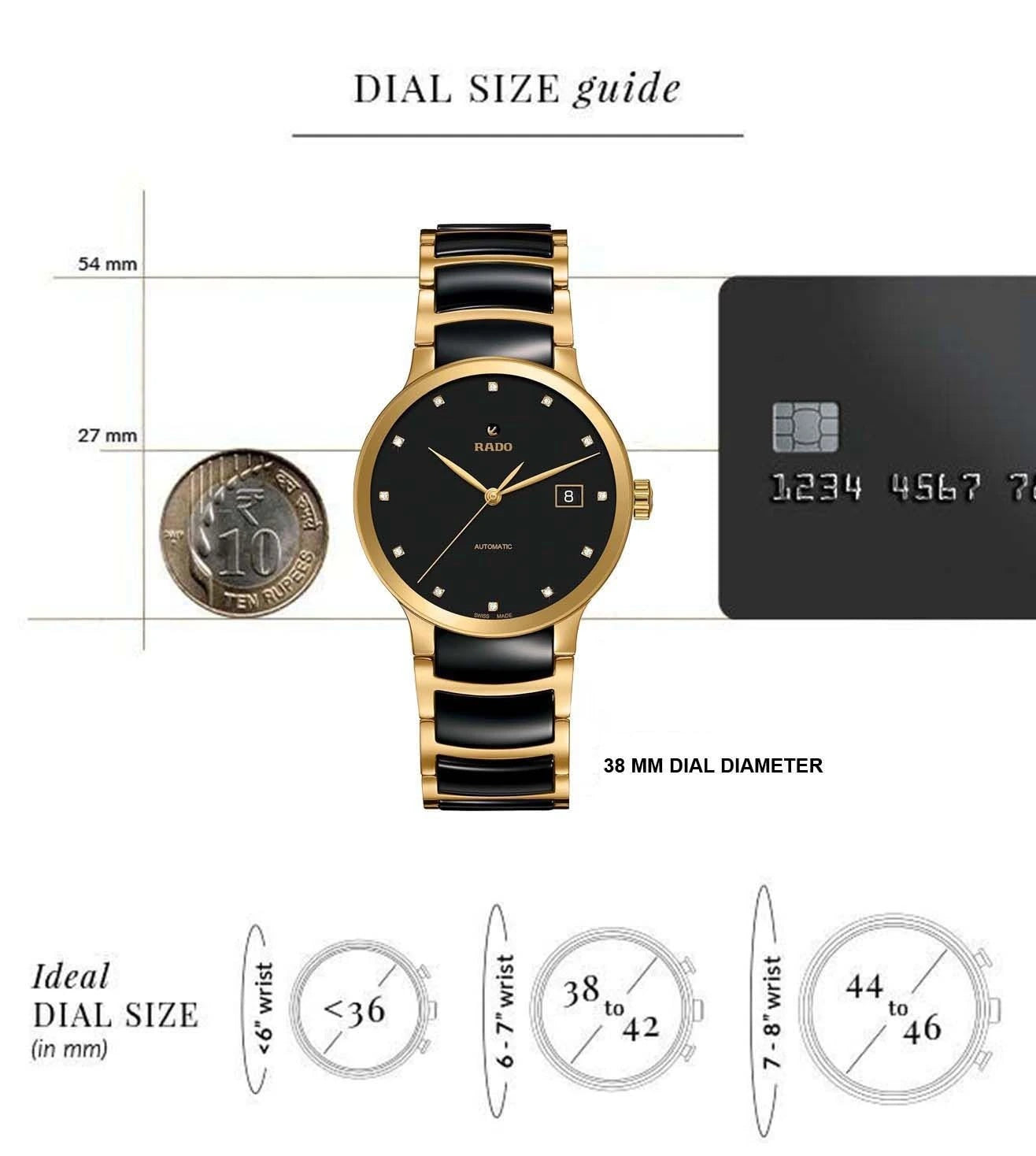 R30079762 | RADO Centrix Automatic Diamond Unisex Watch