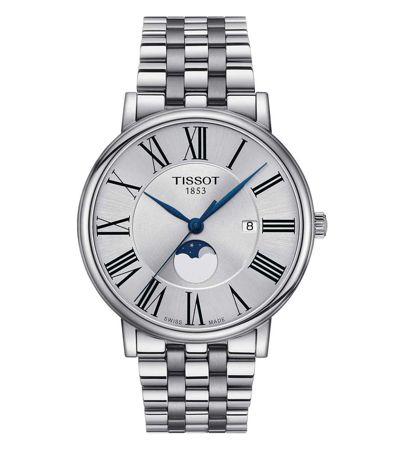 T1224231103300 | TISSOT T-Classic Carson Premium Gent Moonphase Watch for Men