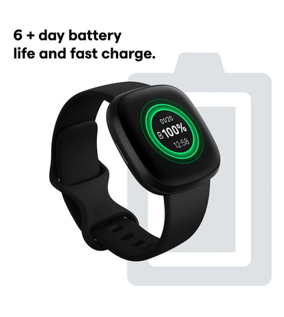 FB511BKBK | FITBIT Versa 3 Smart Watch for Unisex