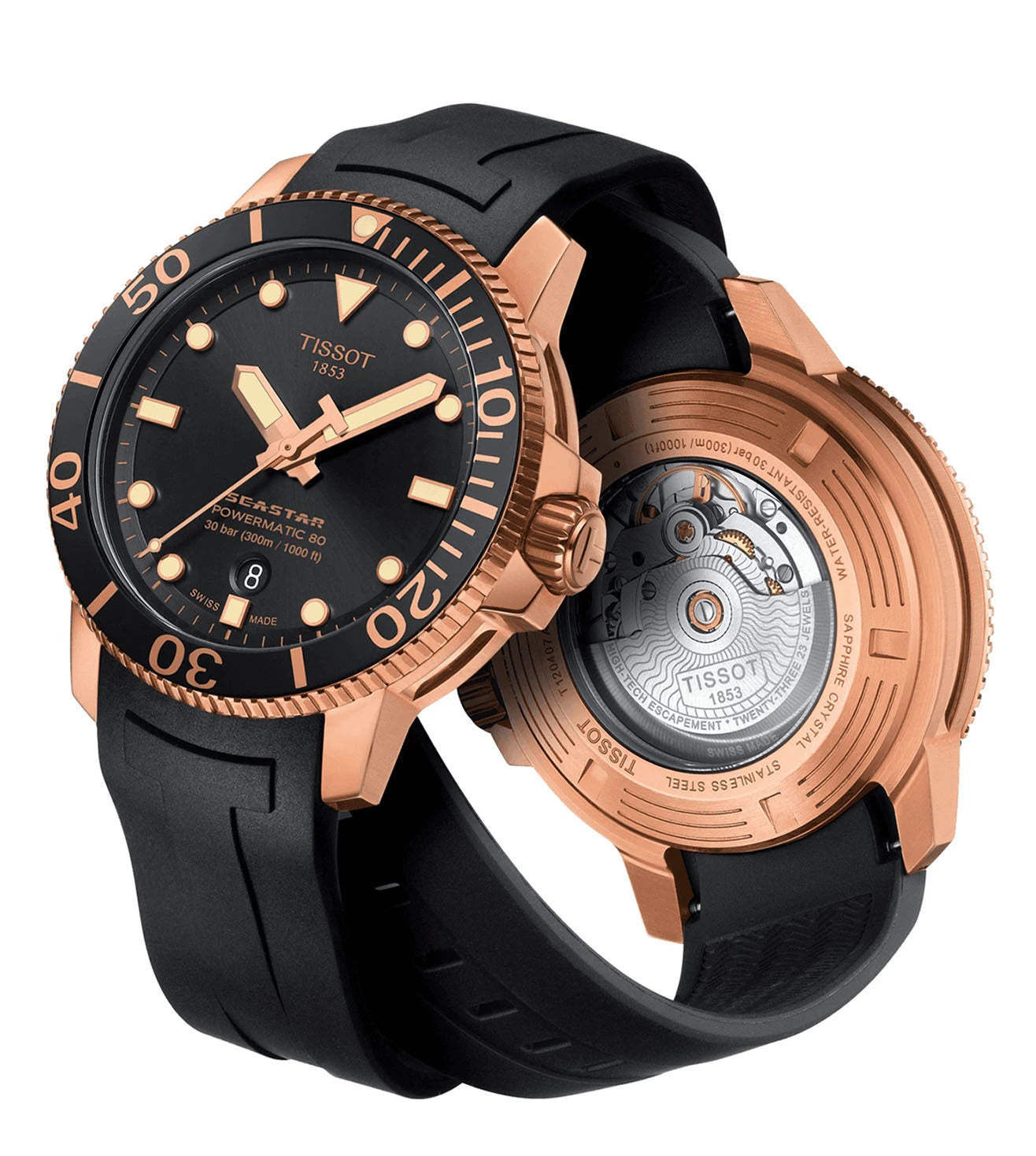 T1204073705101 | TISSOT T-Sport Seastar 1000 Powermatic 80 Watch for Men