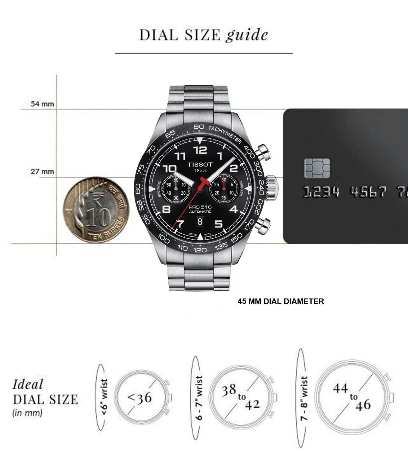 T1316271105200 | T-Sport PRS 516 Automatic Chronograph Watch for Men