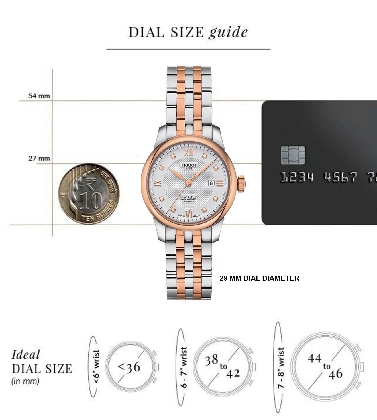 T0062072203600 | TISSOT T-Classic Le Locle Automatic Lady (29.00) Watch for Women