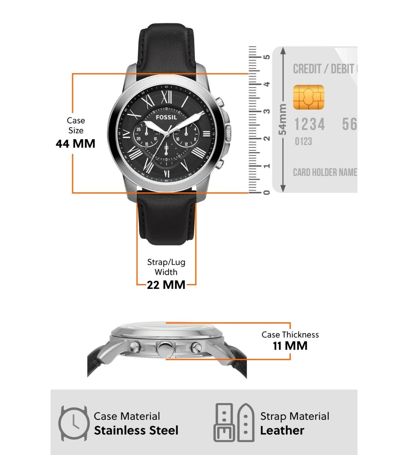 FS4812 | FOSSIL Grant Chronograph Analog Watch for Men