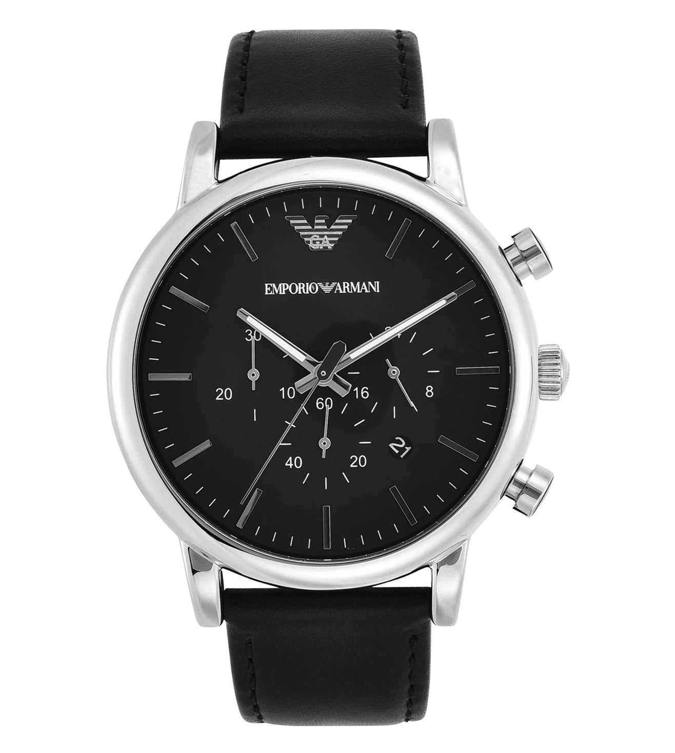 AR1828 Emporio Armani | Luigi Chronograph Black Dial Analog Watch for Men