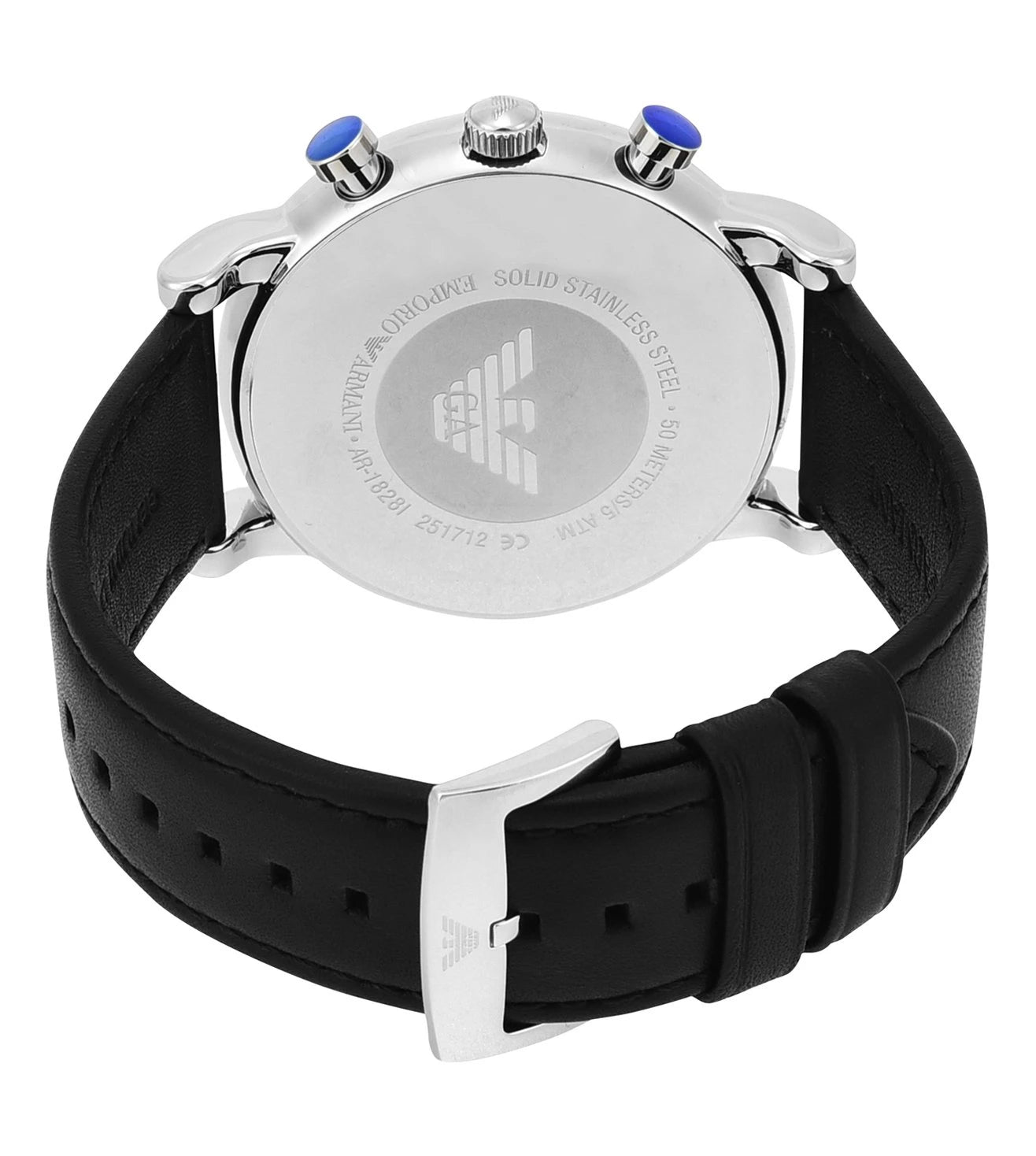 AR1828 Emporio Armani | Luigi Chronograph Black Dial Analog Watch for Men