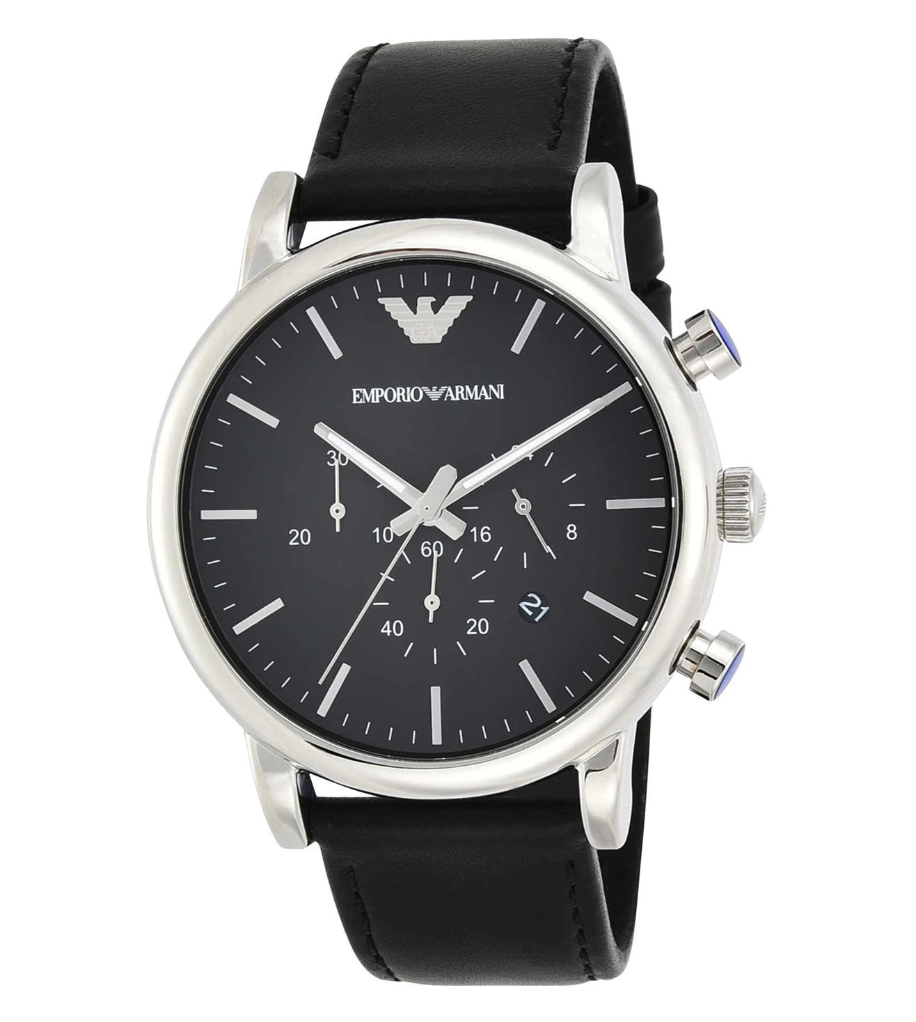 AR1828 Emporio Armani | Luigi Chronograph Black Dial Analog Watch for Men