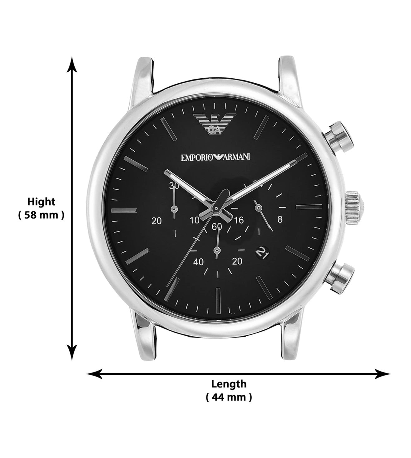 AR1828 Emporio Armani | Luigi Chronograph Black Dial Analog Watch for Men