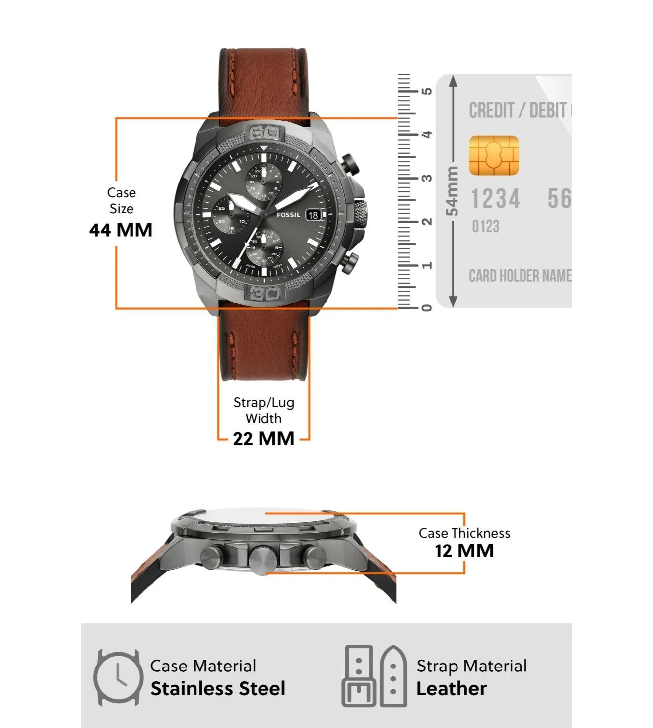 FS5855 | FOSSIL Bronson Chronograph Analog Watch for Men