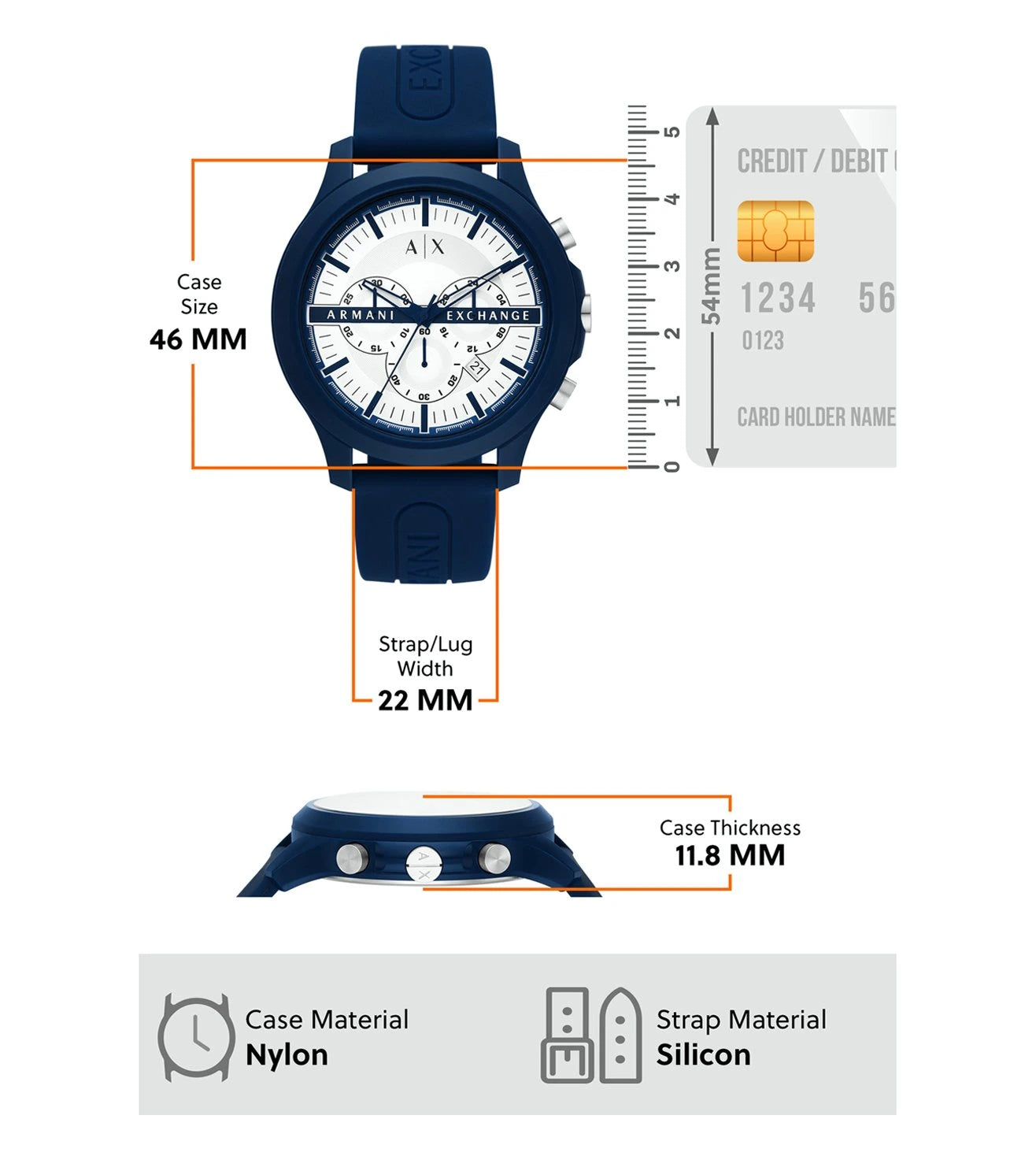 AX2437 | ARMANI EXCHANGE Hampton Chronograph Analog Watch for Men