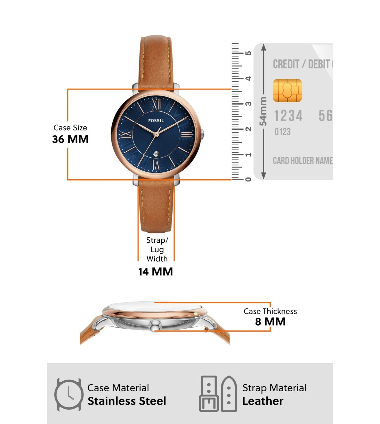 ES4274 | FOSSIL Jacqueline Analog Watch for Women