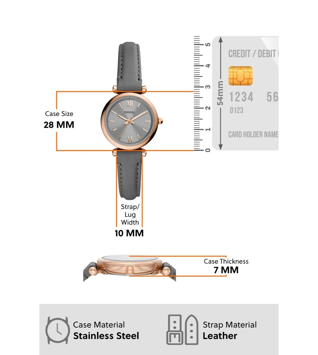 ES5068 | FOSSIL Carlie Mini Analog Watch for Women