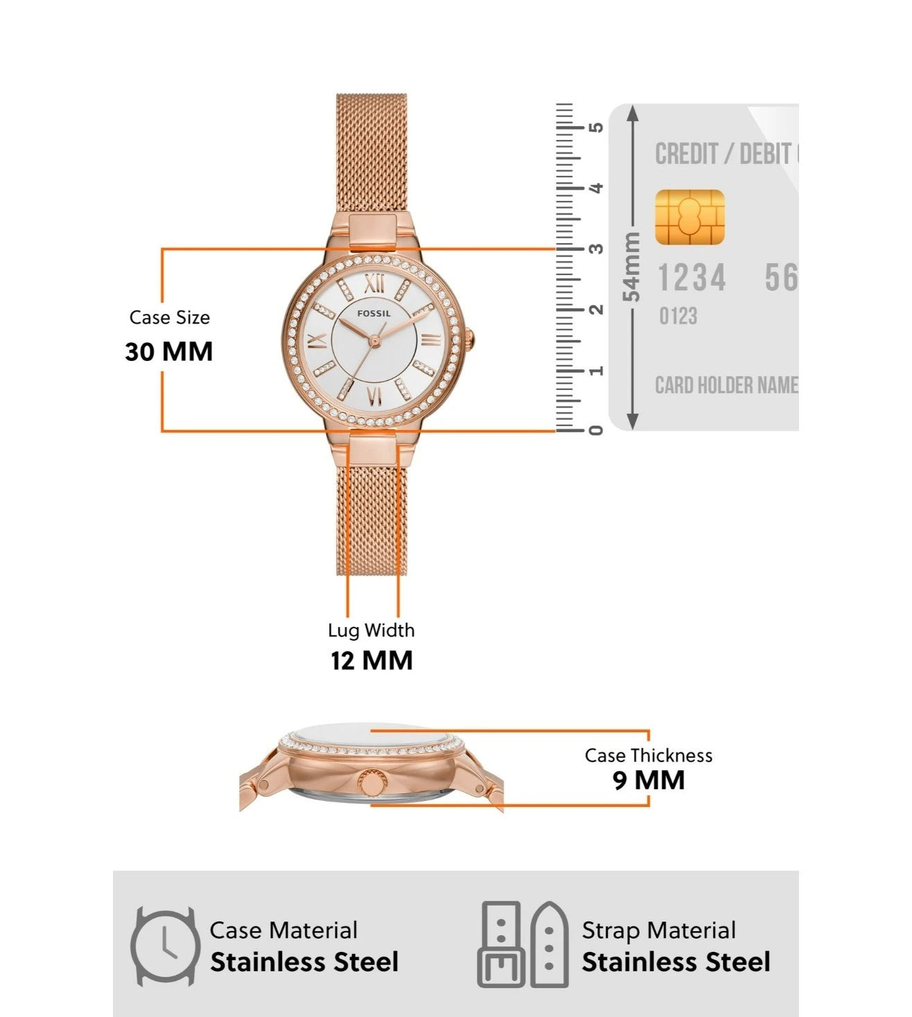 ES5111 | FOSSIL Virginia Analog Watch for Women
