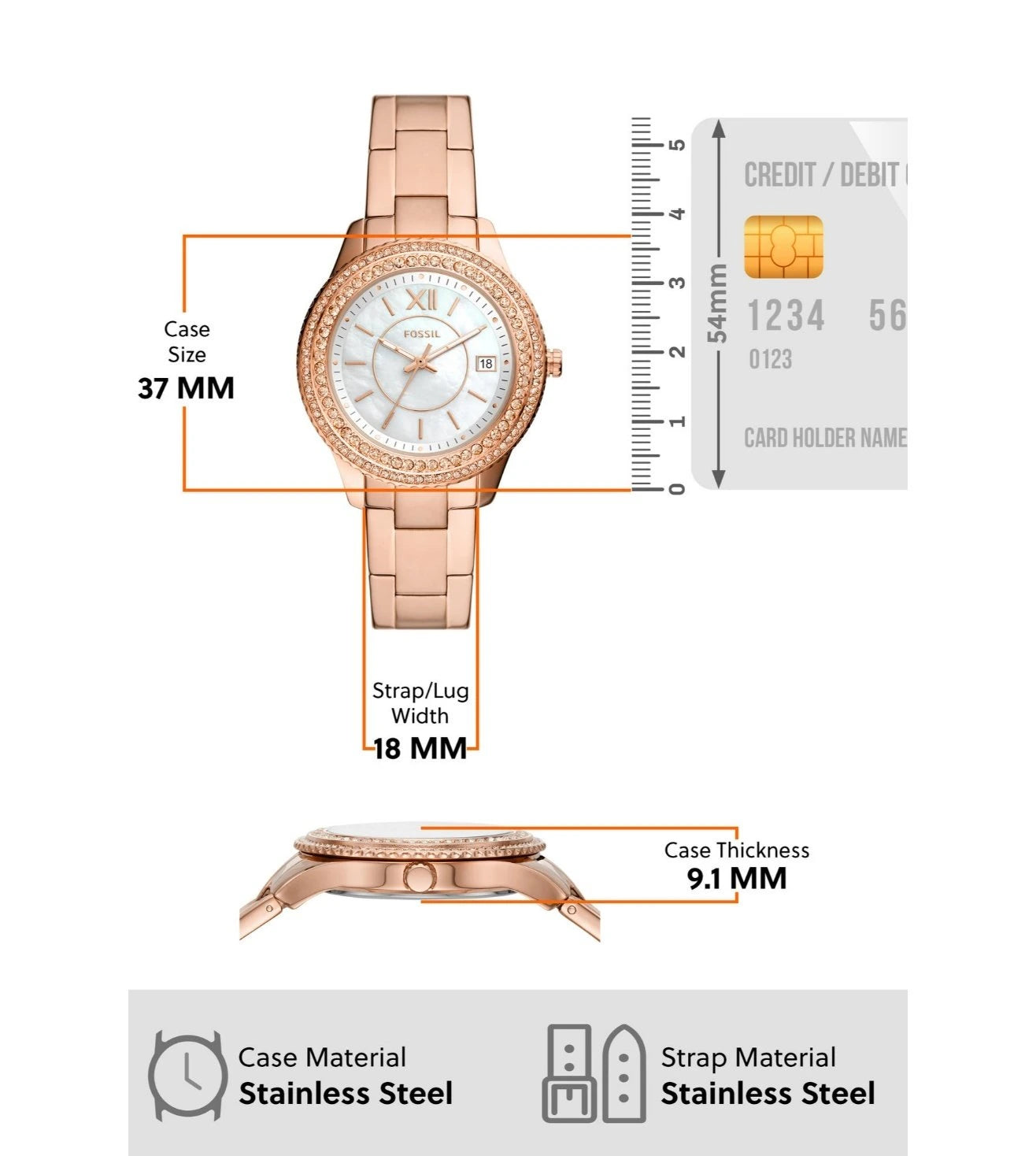 ES5131 | FOSSIL Stella Analog Watch for Women