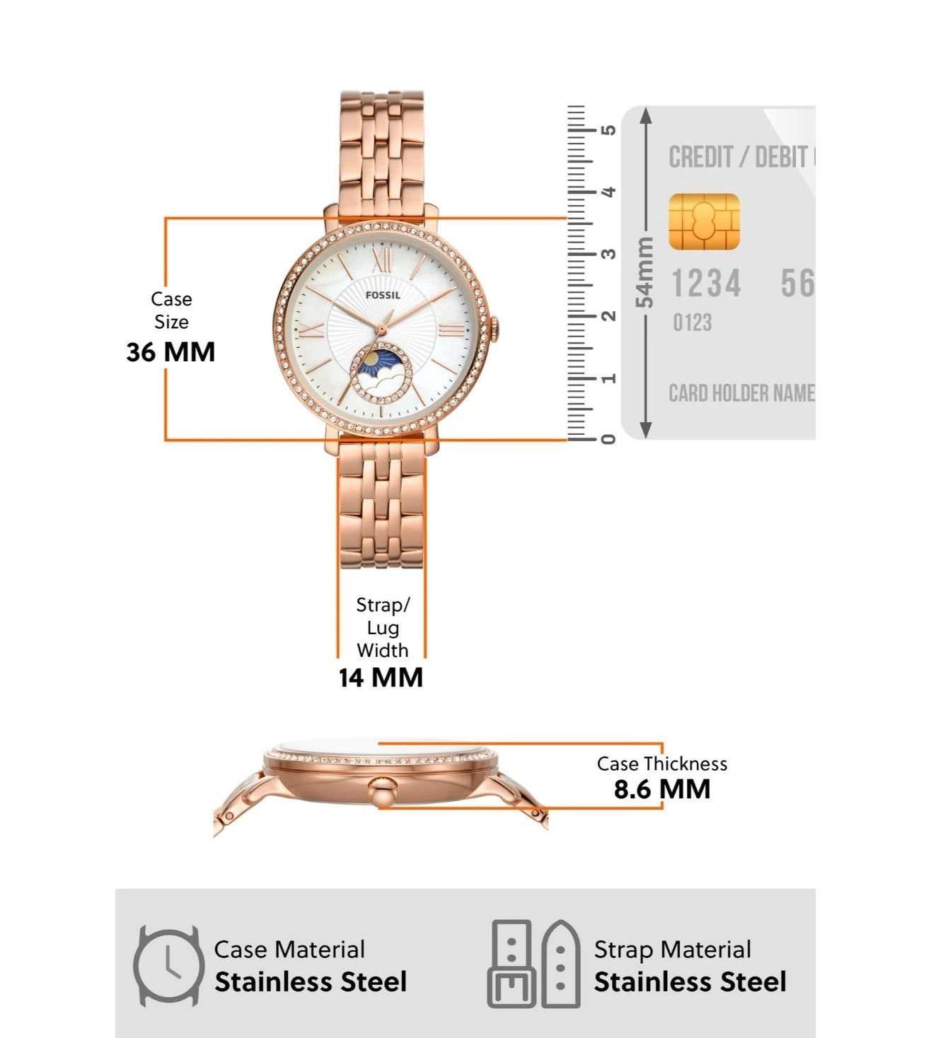 ES5165 | FOSSIL Jacqueline Analog Watch for Women