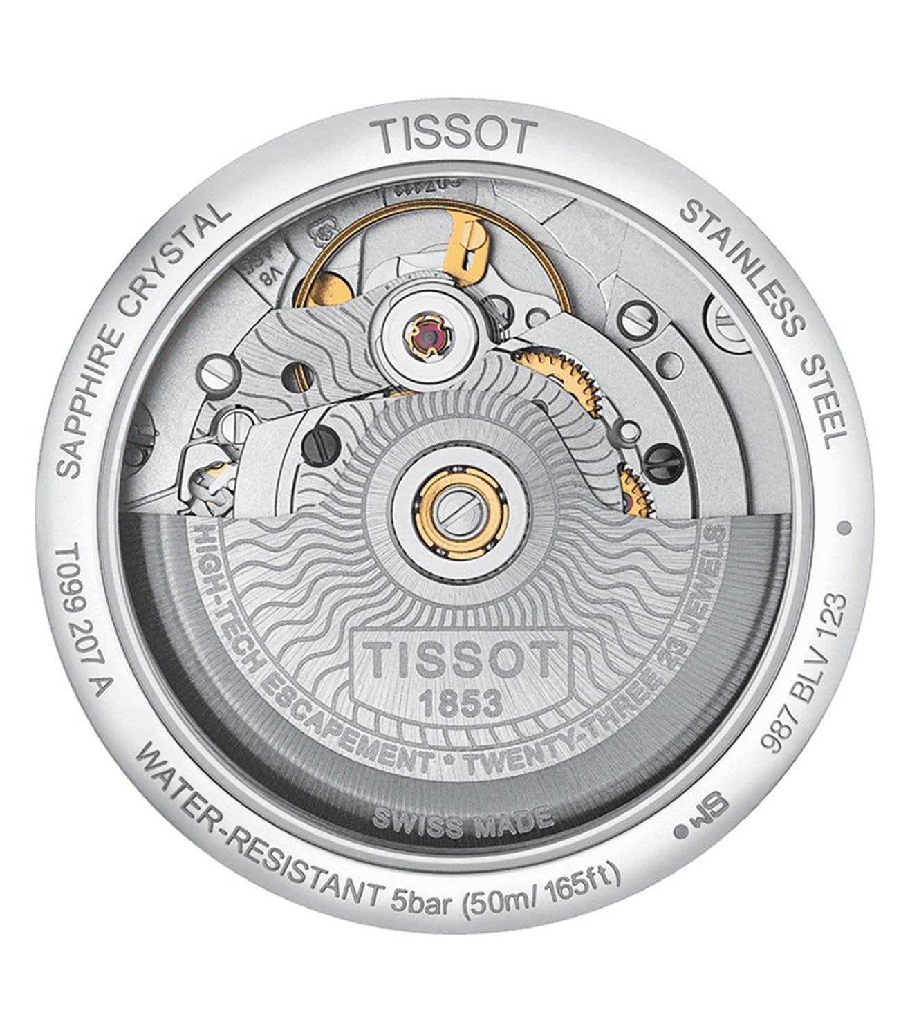 T0992071111600 | TISSOT T-Classic Chemin des Tourelles Powermatic 80 Automatic Watch for Women