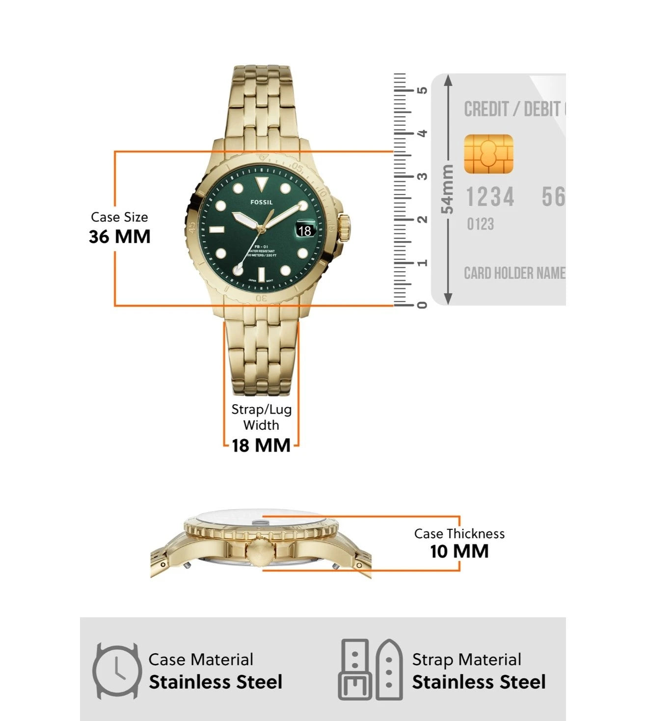 ES4746 | FOSSIL Fb-01 Analog Watch for Women
