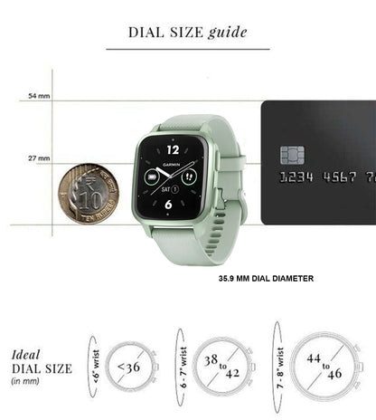 GARMIN Venu Sq 2, Cool Mint | Unisex Smart Watch Venu Sq 2, Cool Mint/Metallic Mint