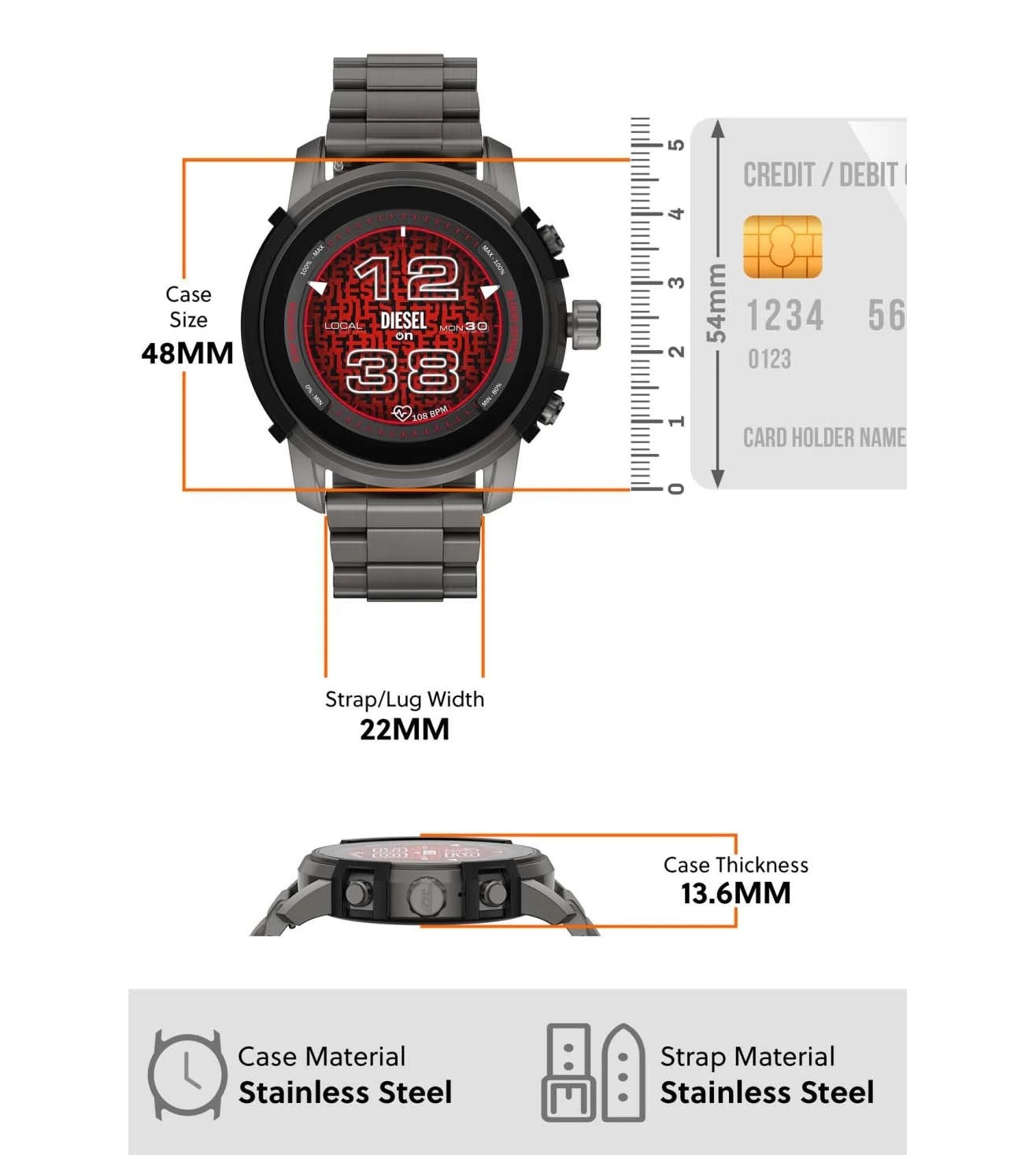 DZT2042 | DIESEL Griffed Gen 6 Smart Watch for Men