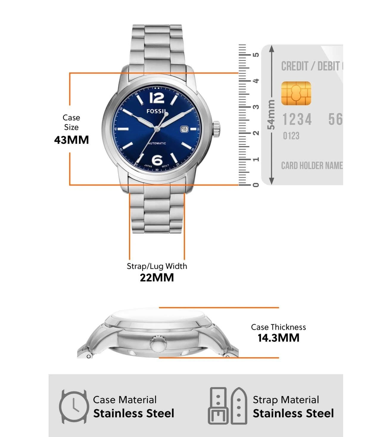 ME3244 | FOSSIL Heritage Watch for Men