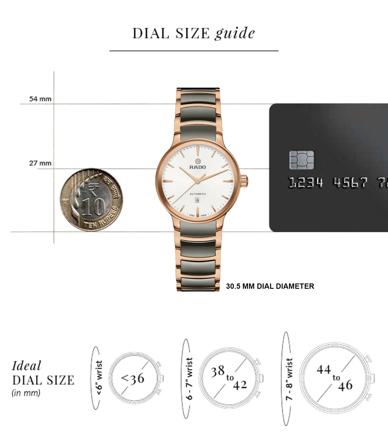 R30019012 | RADO Centrix Automatic Watch for Women