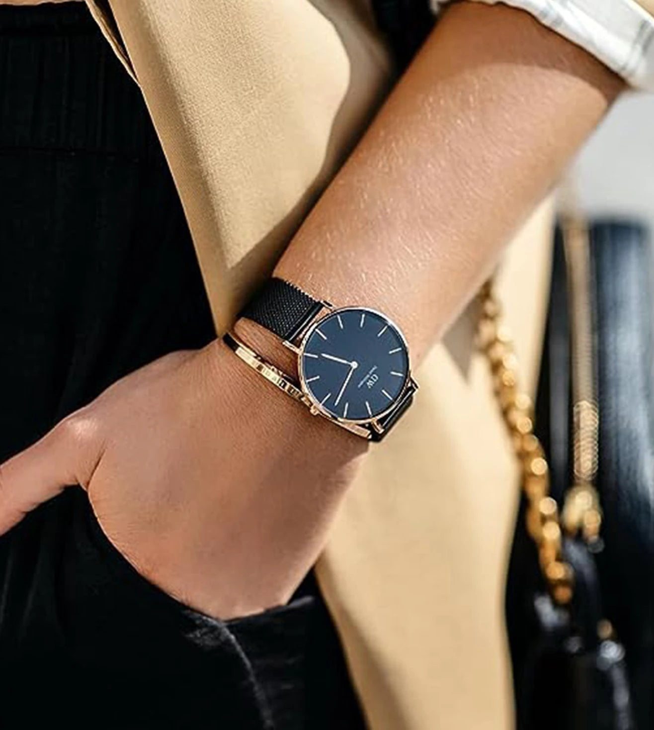 DW00100201 | DANIEL WELLINGTON Classic Petite Ashfield Watch for Women