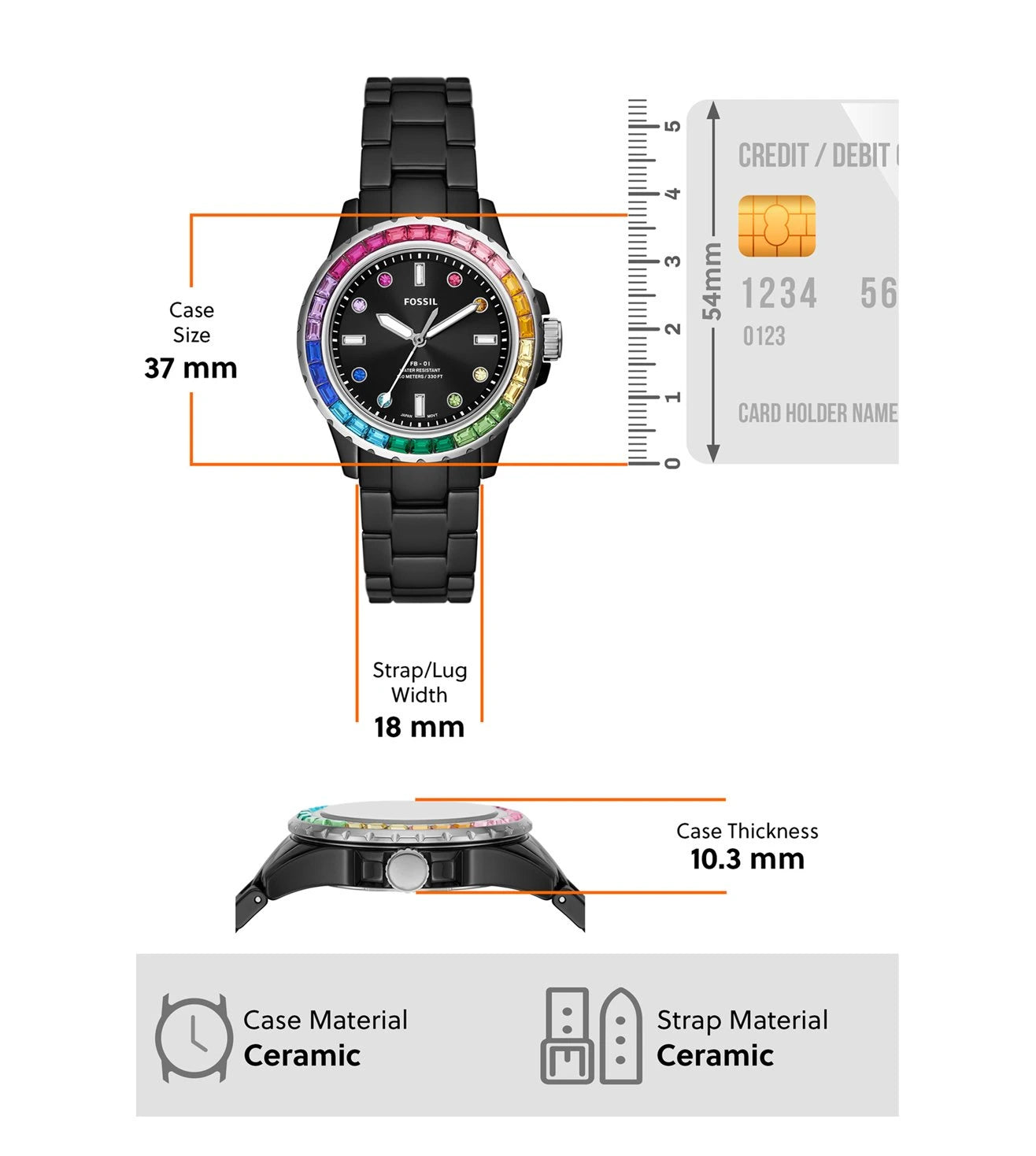 CE1130 | FOSSIL Fb-01 Watch for Women
