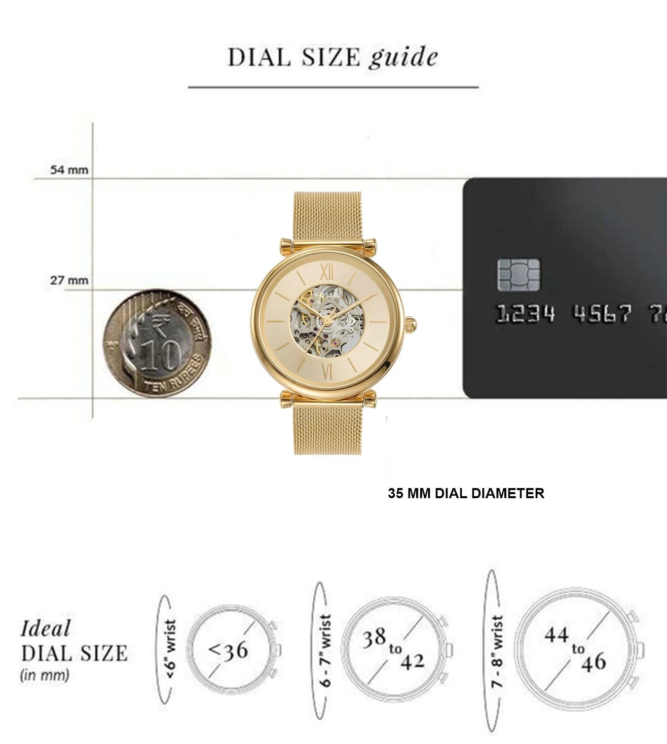 ME3250 | FOSSIL Carlie Automatic Watch for Women