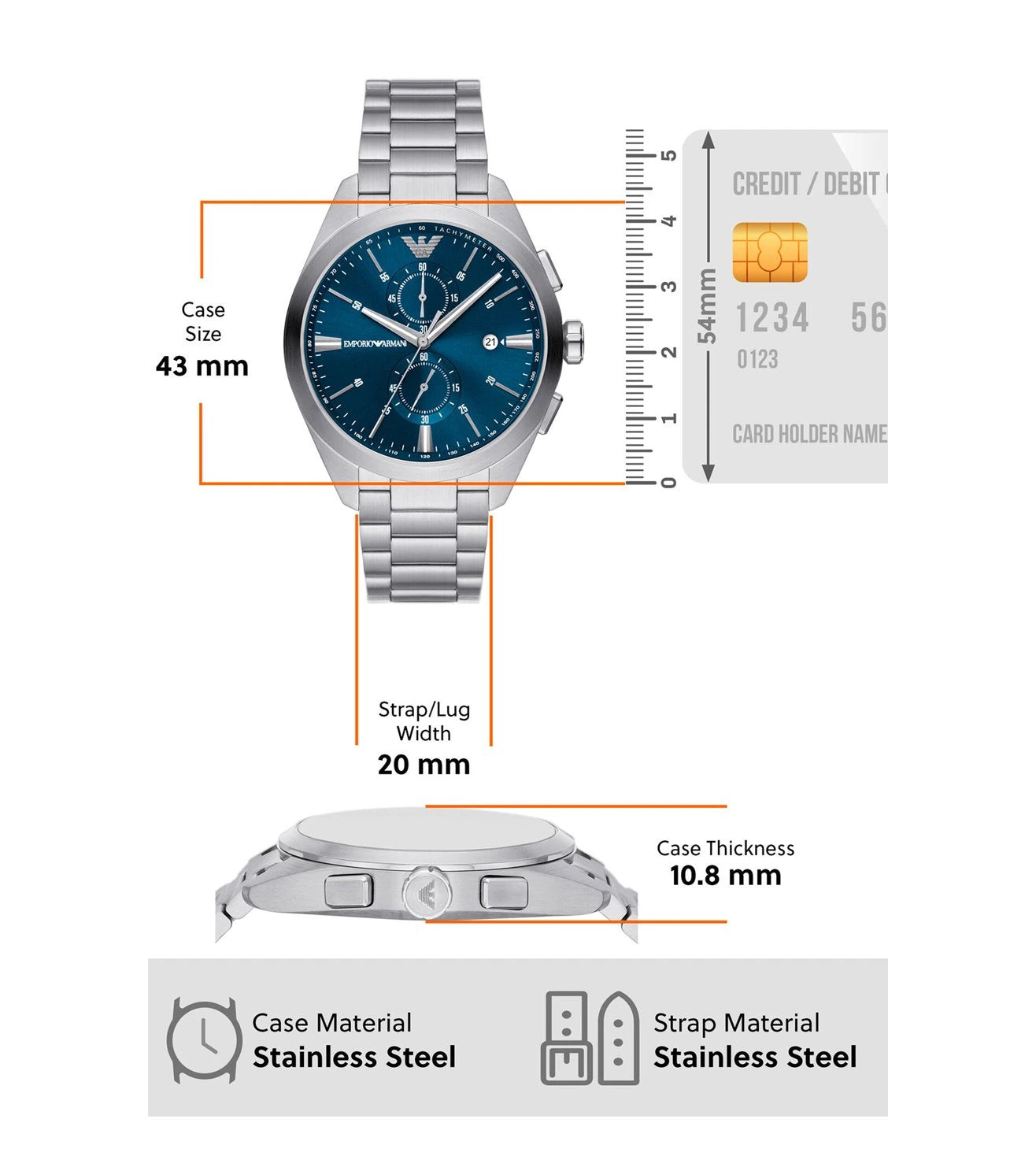 AR11541 | Emporio Armani Chronograph Watch for Men