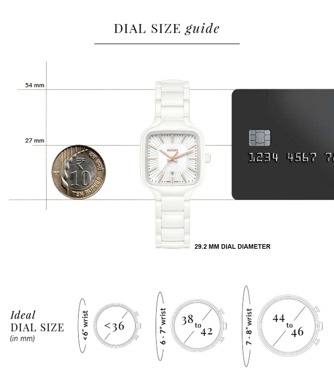 R27072012 | RADO True Square Analog Watch for Women