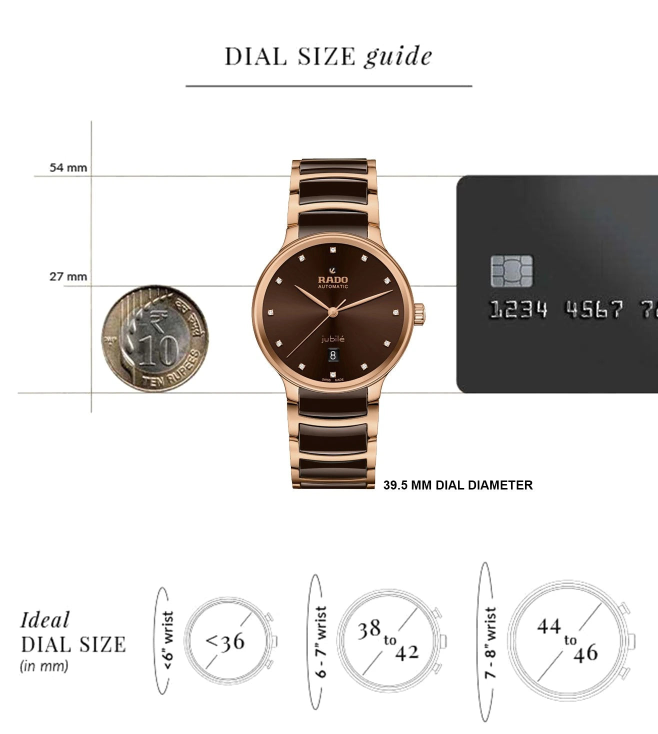 R30017732 | RADO Centrix Diamond Automatic Unisex Watch