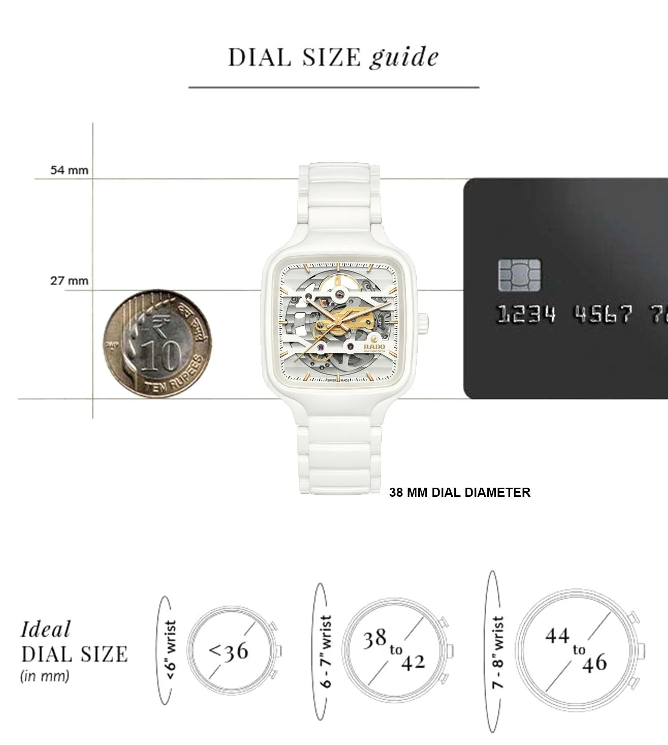 R27126012 | RADO True Square Skeleton Automatic Unisex Watch