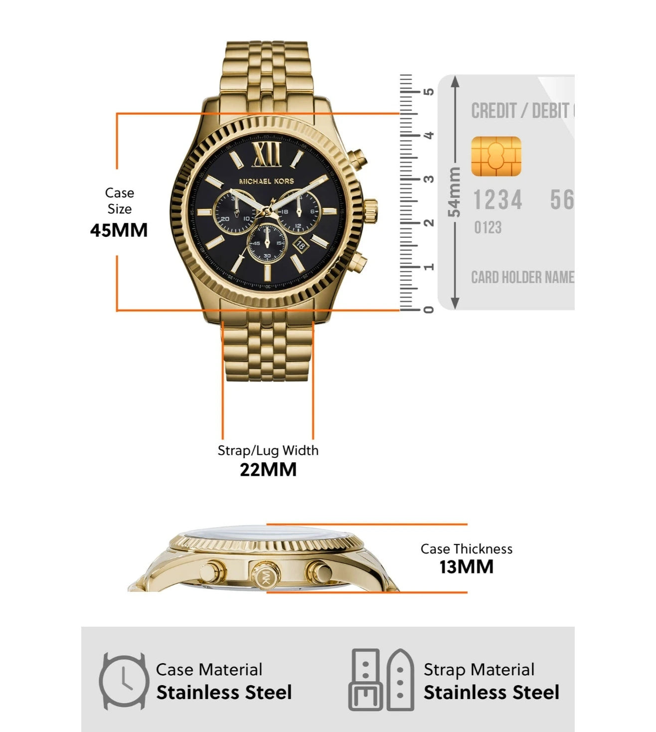 MK8286 | MICHAEL KORS Lexington Chronograph Watch for Men