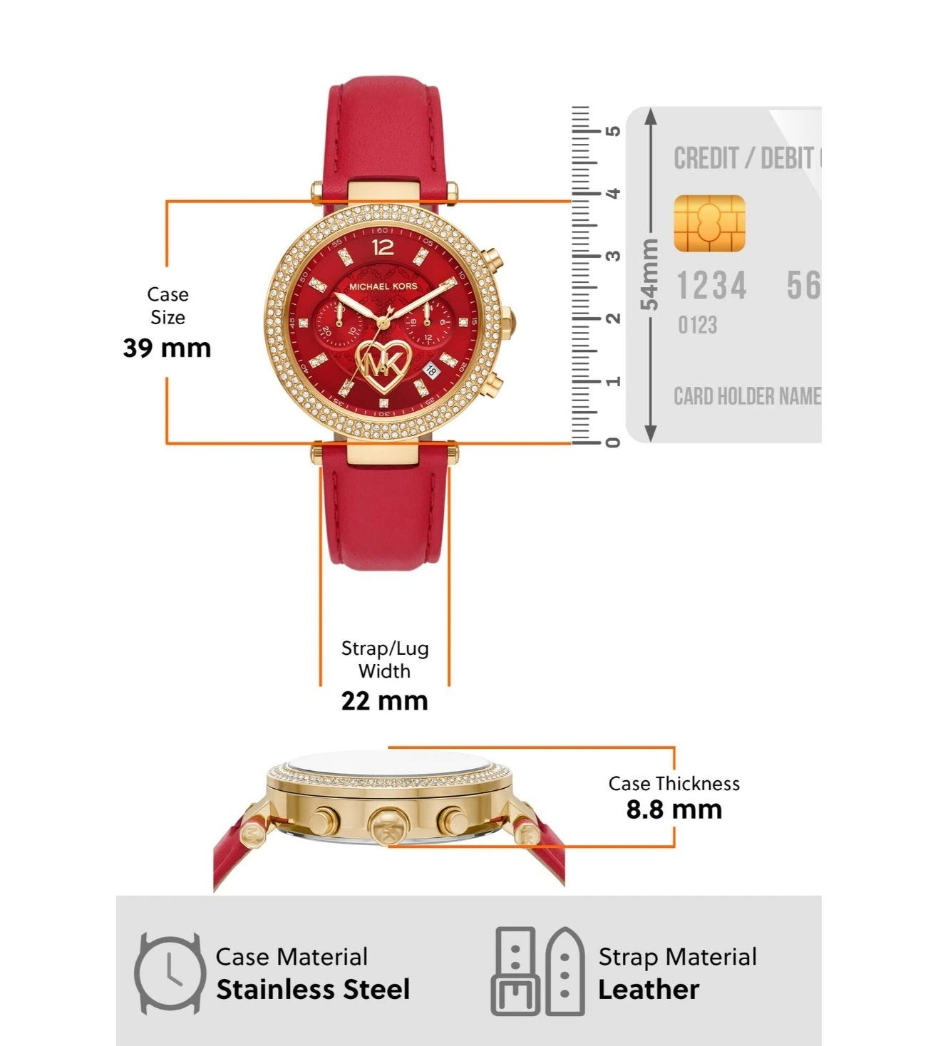 MK2992 | MICHAEL KORS Parker Chronograph Watch for Women