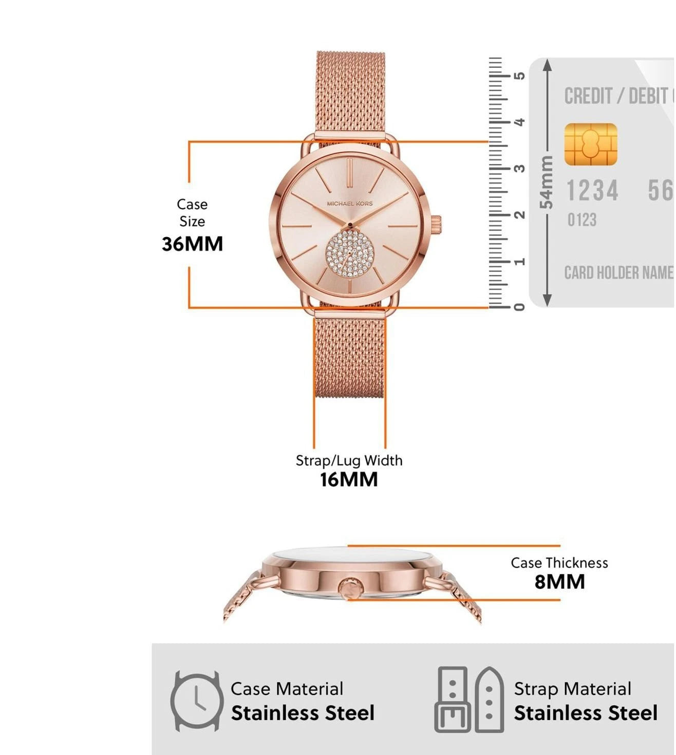 MK3845 | MICHAEL KORS Portia Watch for Women