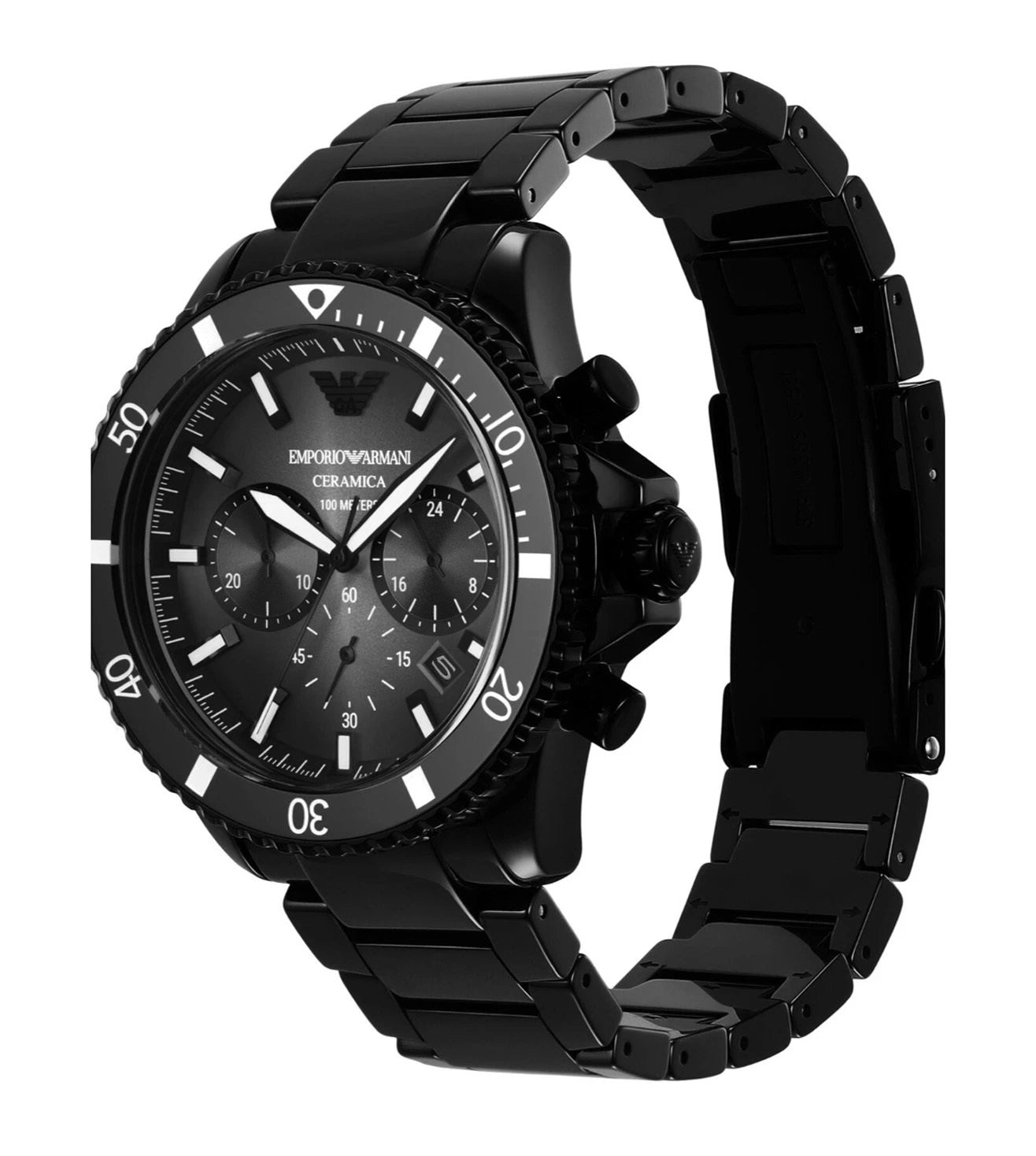 AR70010 EMPORIO ARMANI | Black Dial Chronograph Watch for Men