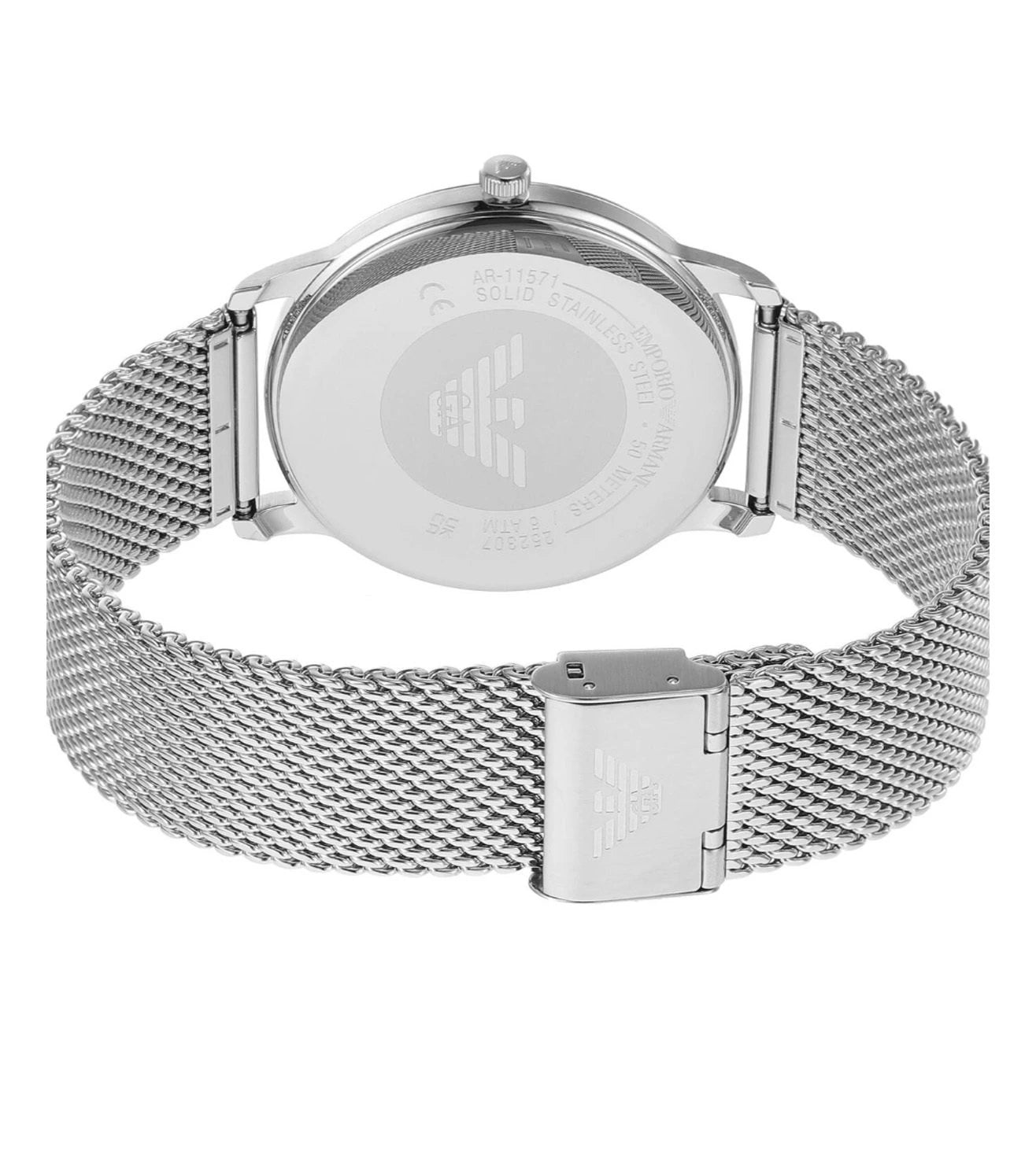 AR11571 Emporio Armani | Round Blue 42mm Analog Watch (Men)