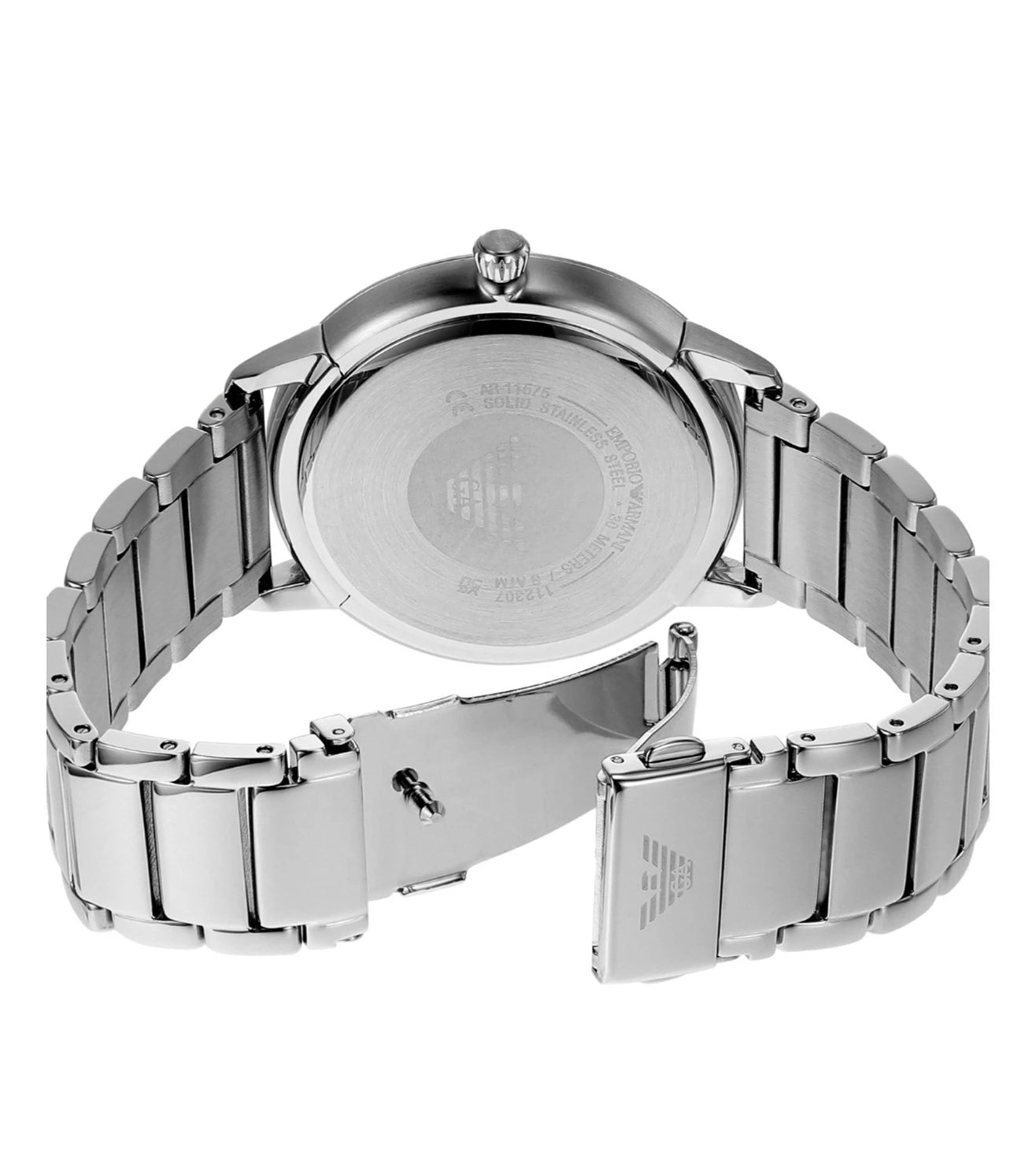 AR11575 Emporio Armani | Green Round Dial St Steel Analog Watch (Men)