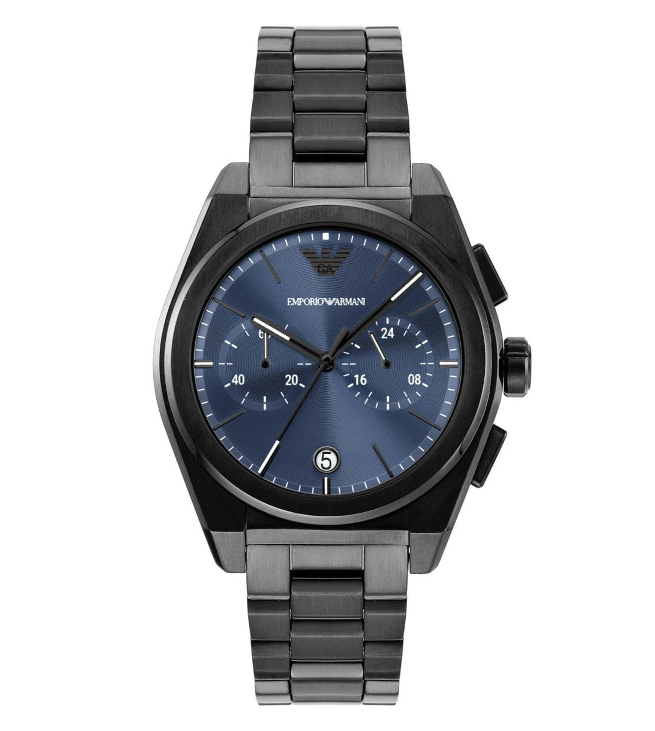 AR11561 Emporio Armani Blue Dial St Steel Analog Watch Men Sai Creations Watches