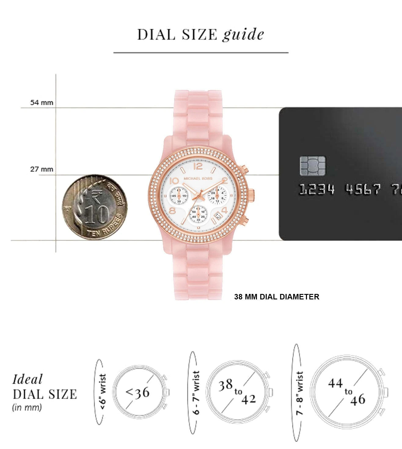 MK7424 | MICHAEL KORS Runway Chronograph Watch for Women