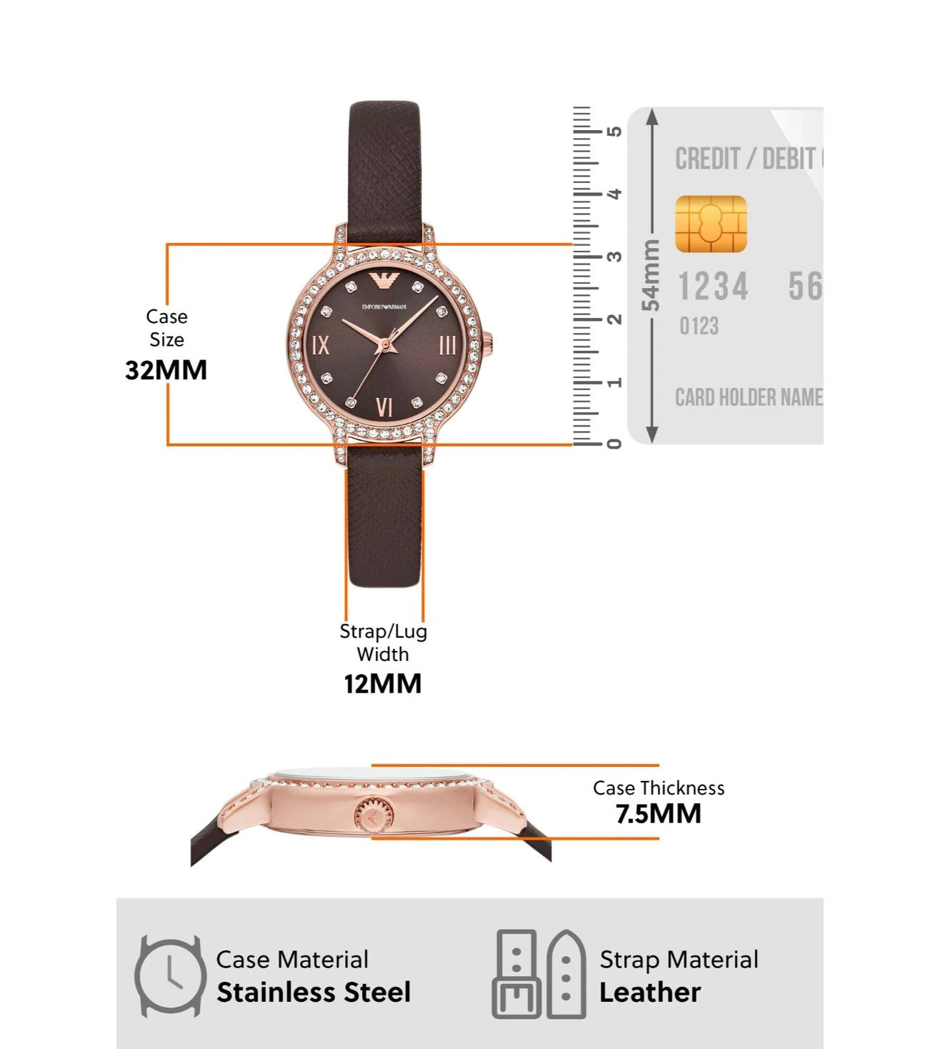 AR11555 |  Emporio Armani Analog Watch for Women