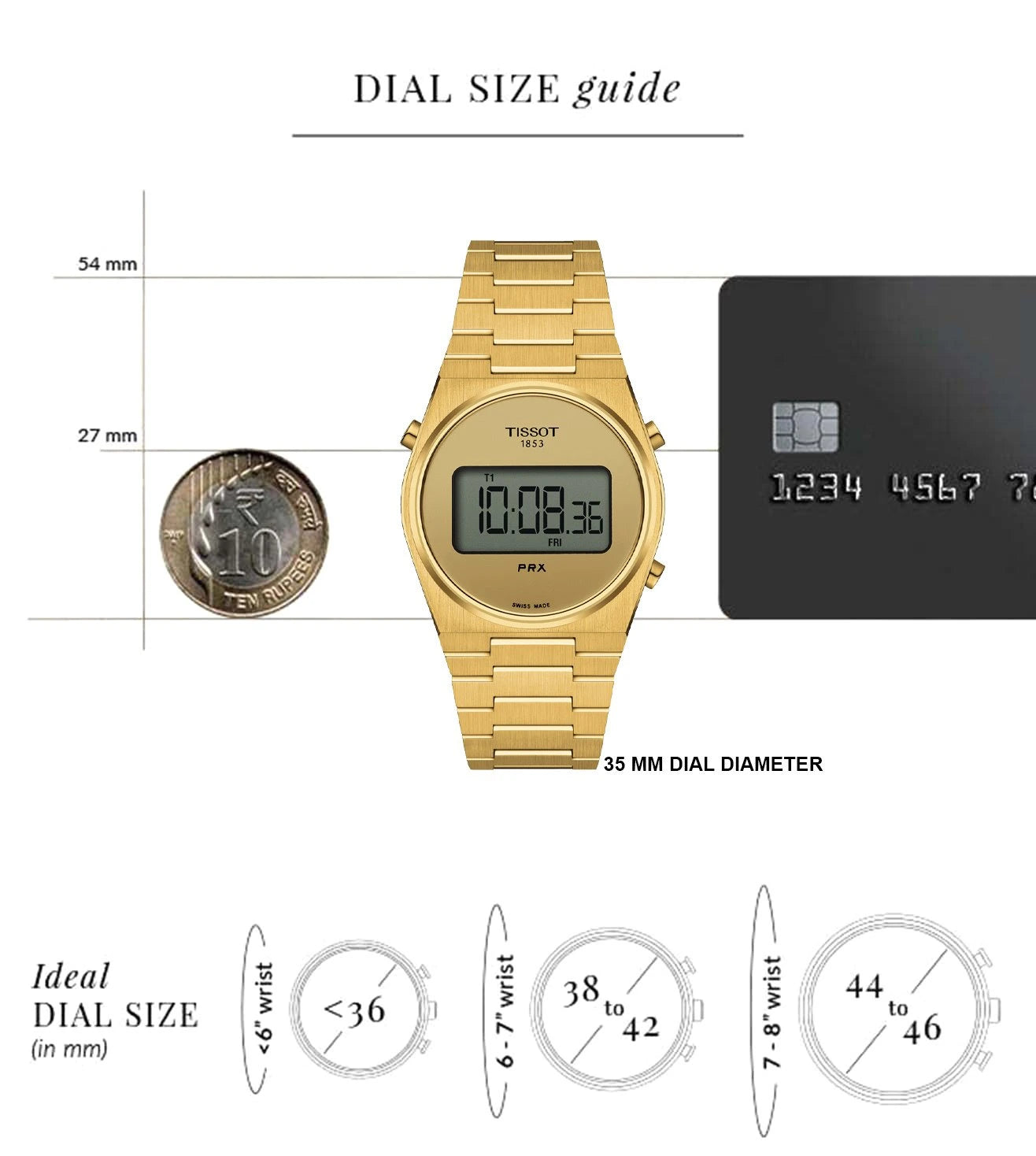 T1372633302000 | T-Classic PRX Digital Unisex Watch