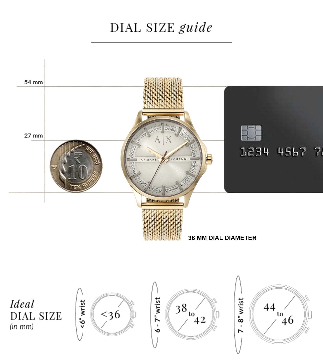 AX5274 | ARMANI EXCHANGE Lady Hampton Analog Watch for Women