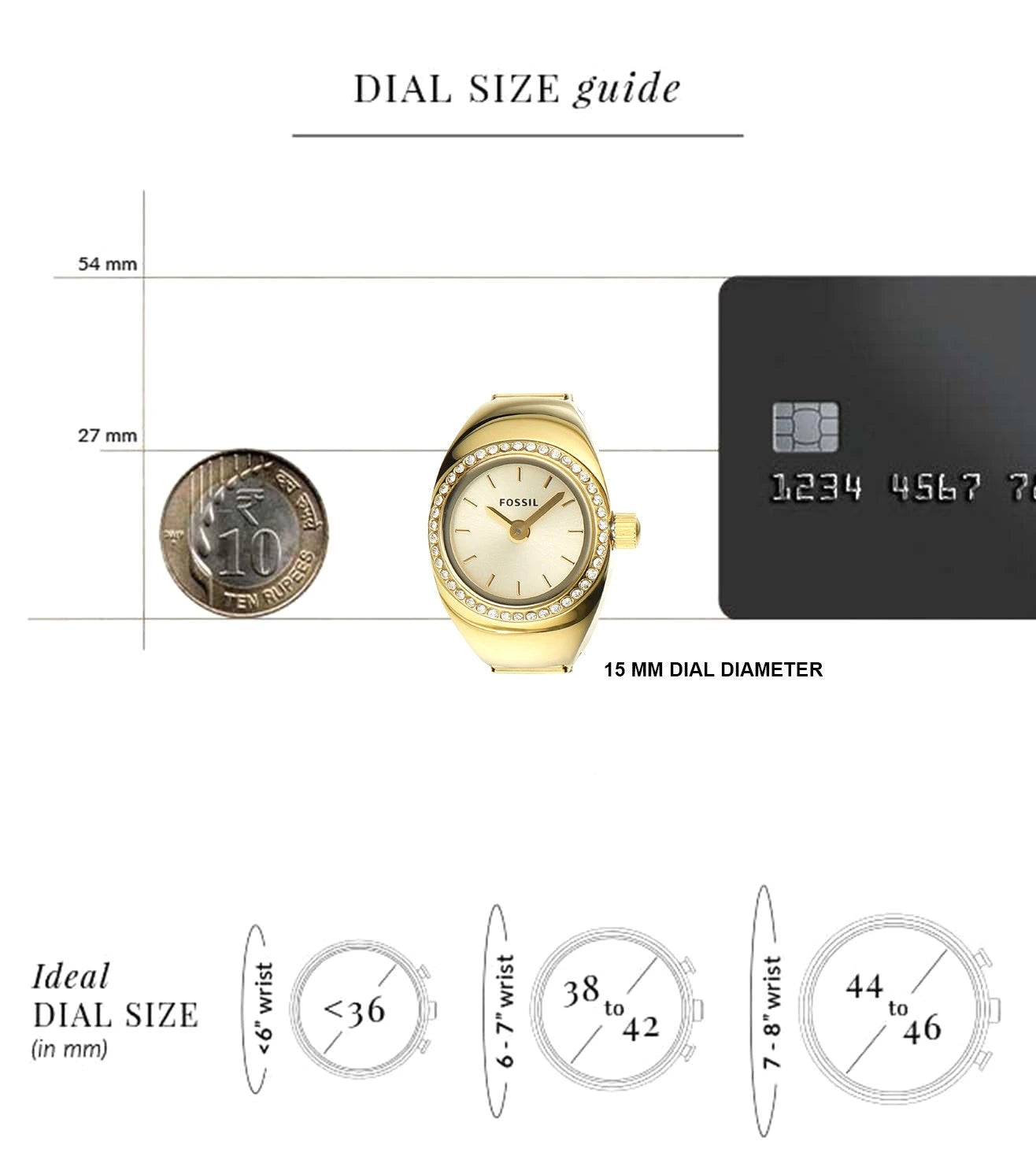 ES5319 | FOSSIL Watch Ring Analog Watch for Women