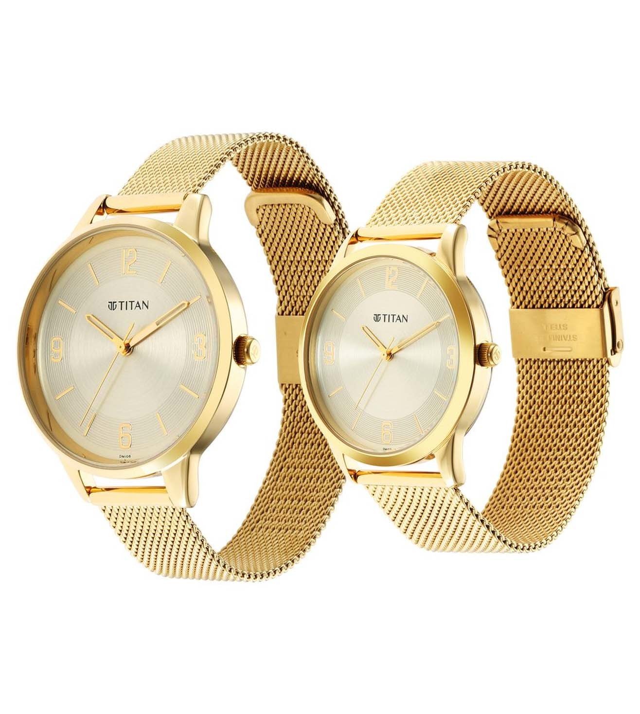 NR18062648YM01P | TITAN Neo Bandhan III Couples Watch