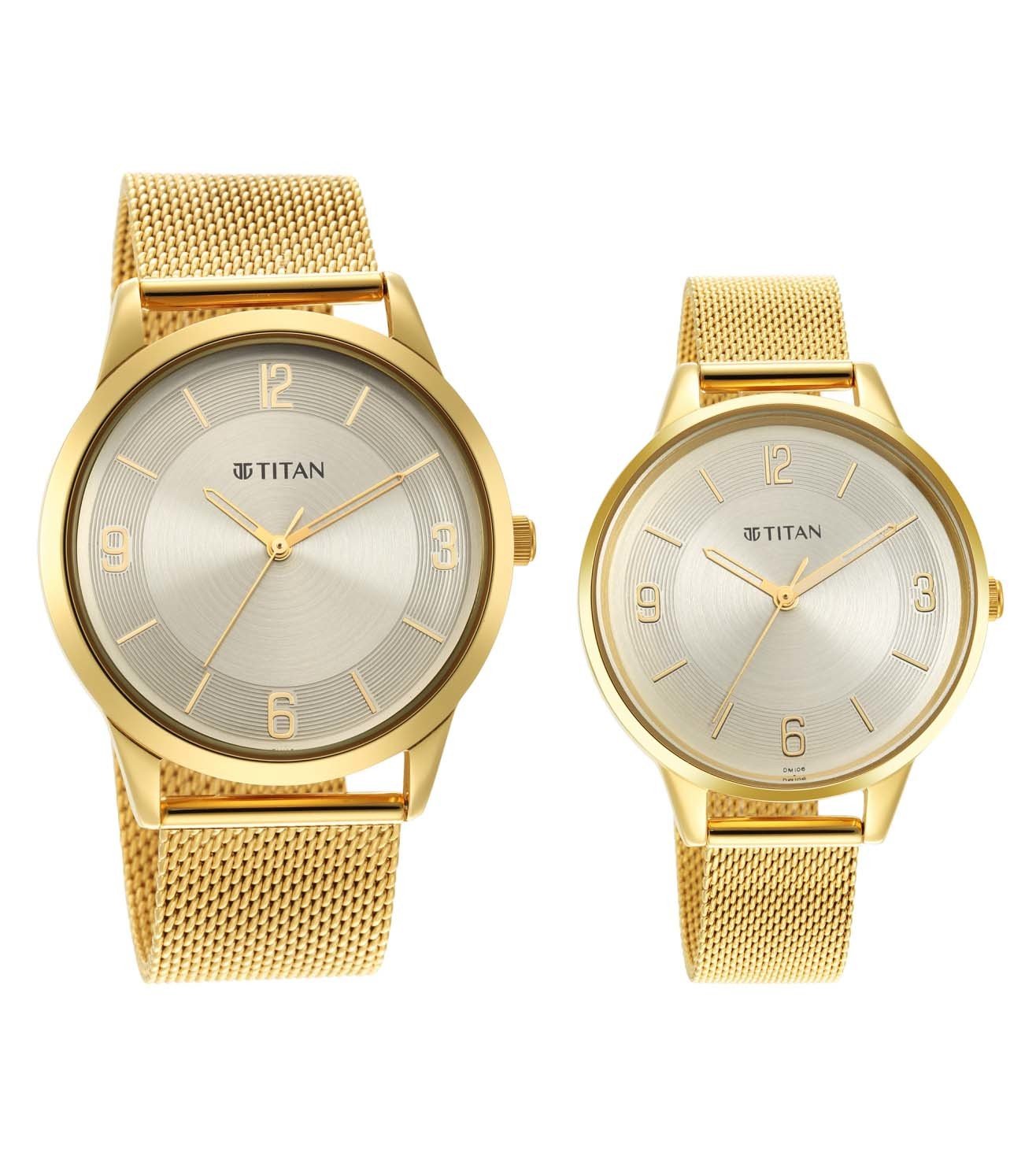 NR18062648YM01P | TITAN Neo Bandhan III Couples Watch