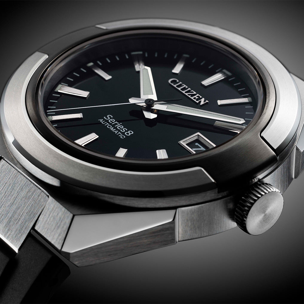 Citizen Mechanical Series 8 Black Dial Automatic Men Watch - NA1004-10E