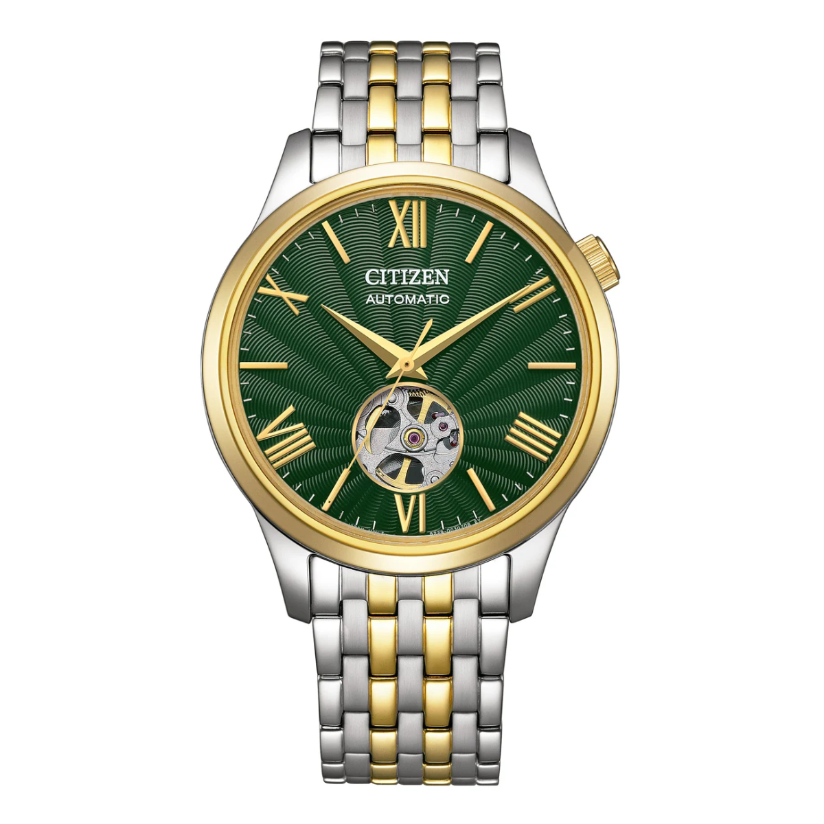 Citizen Green Dial Mechanical Automatic Men's Watch - NH9134-83X
