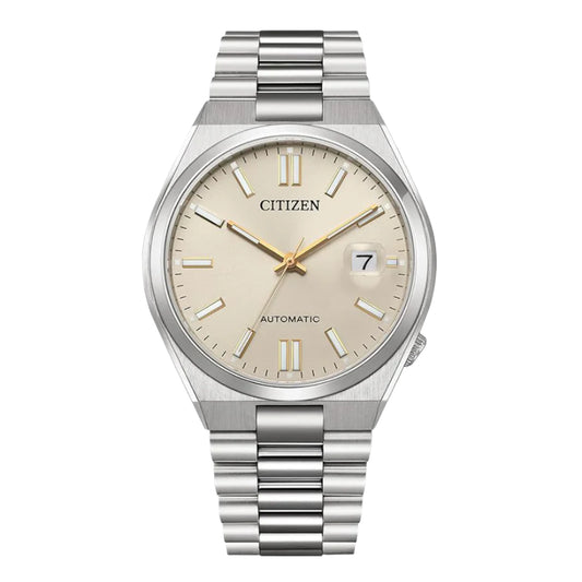 Citizen Tsuyosa Automatic Cream Dial Analog Men's Watch - NJ0151-88W