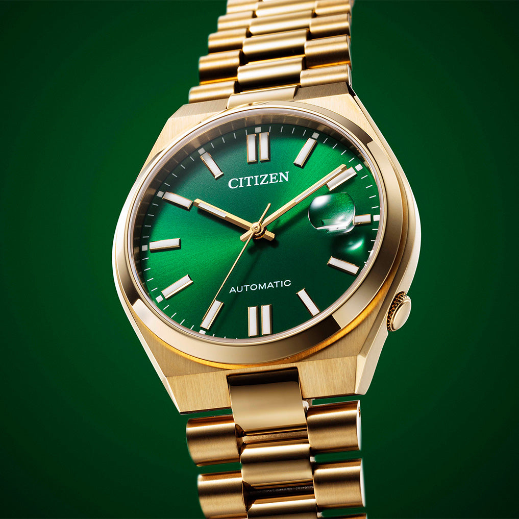 Citizen Tsuyosa Automatic Green Dial Analog Men's Watch - NJ0152-51X