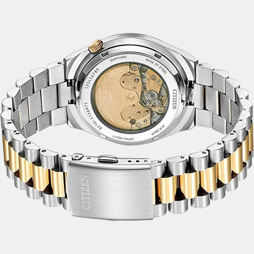 Citizen Grey Dial Analog Stainless Steel Men's Watch - NJ0154-80H